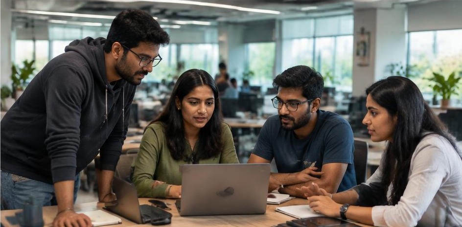Editorial illustration: Digital Marketing Agency in Bengaluru: What Startups Actually Need